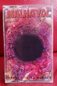 MALHAVOC - Premeditated Murder Cassette Rare 1992 Thrash Metal - Metal Blade USA - Picture 1 of 3