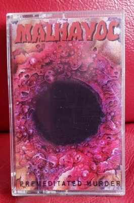MALHAVOC - Premeditated Murder Cassette Rare 1992 Thrash Metal - Metal Blade USA - Image 1 of 3