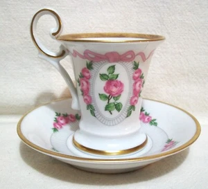 Hermosa taza y platillo Blankenhain Demitasse hecho en Alemania - Imagen 1 de 7