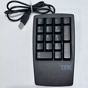 IBM Number Keypad KU-9880 Keyboard Black Tested USB - Picture 1 of 3