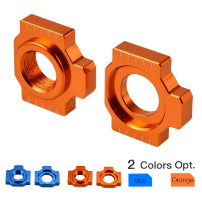 Pair CNC Axle Blocks Chain Adjuster For KTM 1290 Super Adventure R S T 2015-2022 - Image 1 of 4