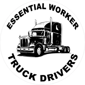 Essential Worker Truck Drivers Decal - Picture 1 of 1