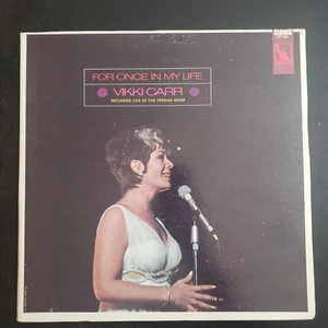 Vikki Carr "For Once In My Life (Recorded Live at the Persian Room)" Vinyl LP - Picture 1 of 5
