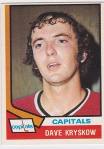 1974-75 O PEE CHEE HOCKEY DAVE KRYSKOW ROOKIE #62 CAPITALS EXMT *62220