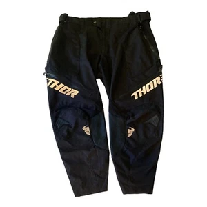 Thor Terrain Pants Men Size 48 Motocross Off Road In The Boot Dirt Bike Black - Picture 1 of 19