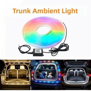 Car Trunk LED Light RGB Car LED Strip Car Boot Illumination Soft Silicone Strip - Picture 1 of 12