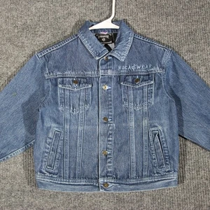 Chaqueta Vaquera Vintage Rocawear Niño Grande Azul Abotonada Bordada Y2K Retro - Imagen 1 de 9