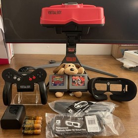 Virtual Boy fully upgraded & working, Mario Tennis & Jack Bros. w/ 1 Yr Warranty