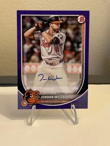 JORDAN WESTBURG AUTO 2025 Bowman Viola /250 #PRV-JW ORIOLES - Foto 1 di 2