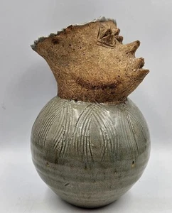 Vintage Marcus Pottery Face Vase Signed (Marty Marcus?) - Picture 1 of 14