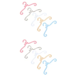 50 stücke Metall Puppe Kleiderbügel Fachmann Kleider Kleiderbügel Mini - Bild 1 von 12