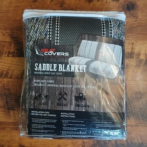 Saddle Blanket Bench Full Size Seat Cover Chevrolet Ford Dodge Pickup Truck READ - Picture 1 of 8