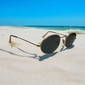 Gafas de sol clásicas vintage RAY BAN B&L chapadas en oro ovaladas W0976 Arista, 48 mm - Imagen 1 de 16