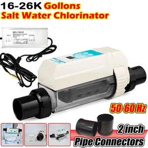 Salt Chlorine Generator Pool Water Complete Salt Chlorinator System 10K-26K Gal - Picture 1 of 16