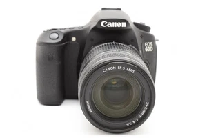 Canon EOS D60 DSLR Camera w/ EF-S 55-250mm IS Lens & Battery from JP [Near Mint] - Picture 1 of 13