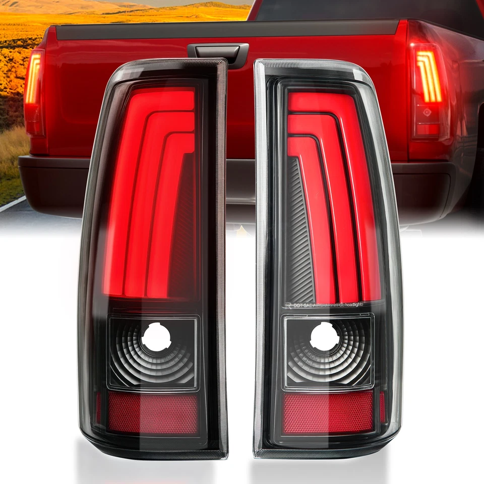 LED Tail Lights Fits 2003-2006 2005 Chevy Silverado GMC Sierra 1500 2500HD 3500 - Imagem 1 de 4