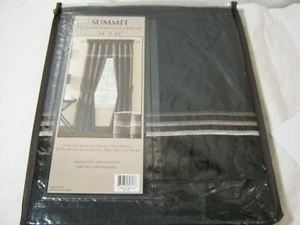VICTORIA CLASSICS SUMMIT 5PC EMBROIDERY PANEL SET BLACK - Picture 1 of 1