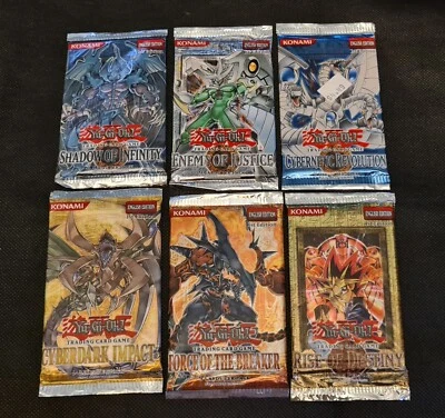 YuGiOh 1st Edition GX Booster Packs Factory Sealed X6 - Image 1 of 2