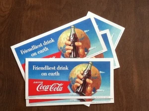 1956 Coca Cola Advertising Blotter, Bottle, Ephemera, Coke, Vintage Coke Soda - Picture 1 of 1