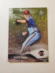 2021 Bowman Platinum Ice Pattern Foilboard Spencer Howard #96 Rookie RC Phillies - Picture 1 of 2