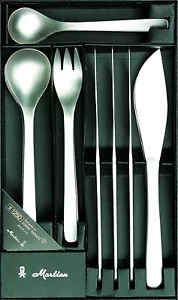 Sori Yanagi Desert Spoon Fork 24 Sets Cutlery Set 24PCS #1250 MADE IN JAPAN - Picture 1 of 1