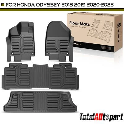 4x Alfombrilla forro para Honda Odyssey 2018 2019 2020 2021 2022 2023 delantera y trasera Foto 1 de 4