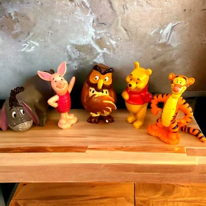 Disney Store Winnie Puuh PVC Figur Spielset 5 Stück Ferkel Eule Eyore Tigger - Bild 1 von 5
