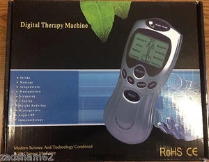 DIGITAL ELECTRONIC MASSAGE THERAPY ACUPUNCTURE MACHINE WITH 6 PADS - NEW - Picture 1 of 1