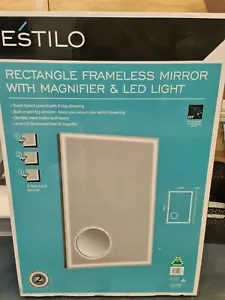 Estilo High Quality demister Frameless Mirror with 3 Mode LED Light Strip - New - Picture 1 of 10
