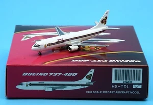 JC Wings 1:400 Thai Airways Boeing B737-400 Diecast Aircraft Jet Model HS-TDL - Picture 1 of 13