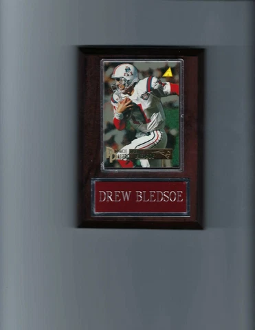 DREW BLEDSOE PLAQUE NEW ENGLAND PATRIOTS FOOTBALL NFL C Cover