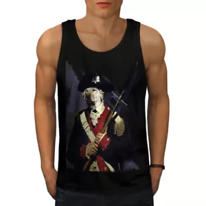 Camiseta sin mangas Wellcoda Dog Solder Army Funny Duty para hombre - Imagen 1 de 22