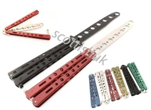 Metal Butterfly Trainer Balisong Practice Tool Steel Novelty Fidget Toy - Picture 1 of 14