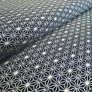 Authentic Black Digital Printed Japanese Traditional Quilting 100% Cotton Fabric - Picture 1 of 8
