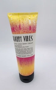 Bath & Body Works HAPPY VIBES Ultra Shea Körpercreme Lotion Tube 8 Oz. Neu B&BW - Bild 1 von 2