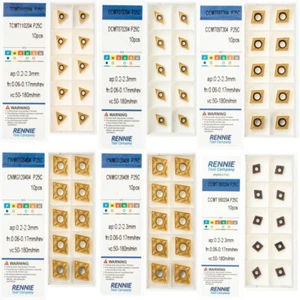 CCMT, TCMT, DCMT, CNMG Indexable Carbide Turning Inserts. Steel/General Purpose - Picture 1 of 8