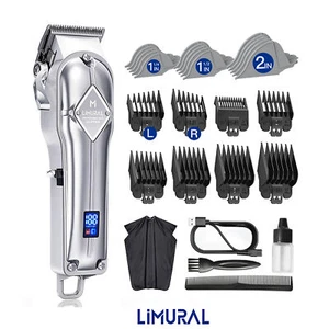 Professional Mens Hair Clippers Cordless Trimmer Beard Electric Shaver Barber - Picture 1 of 8