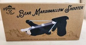 2 pack Handcrafted wood MARSHMALLOW SHOOTER BEAR - Picture 1 of 3