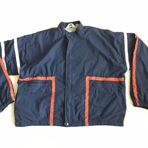 Vintage Christian Dior Monsieur Tri Tone Blue White Red Windbreaker Size XL - Picture 1 of 10