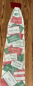 Extremely Long Vintage Clown Tie Printed with Insults and Jokes 1960’s 42” Long - Picture 1 of 10