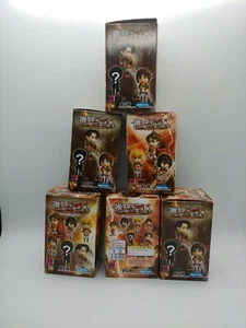 Set of 6 - Attack On Titan Megahouse Petit Chara Land Figurine Anema Manga 2018 - Picture 1 of 10