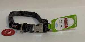 Kong Reflective Rope Dog Collar NWT Sz Small Neck Size 11-14in D Ring For ID Tag - Picture 1 of 8
