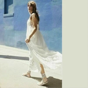 Free People Fp One Hailee Sommerkleid viktorianisches Spitzen-Maxikleid Abend klein S neu - Bild 1 von 5