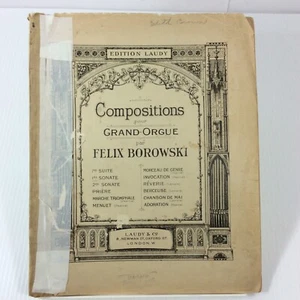 Laudy 1070 Compositions Organ Felix Borowski Vintage Sheet Music 1904 - Picture 1 of 10