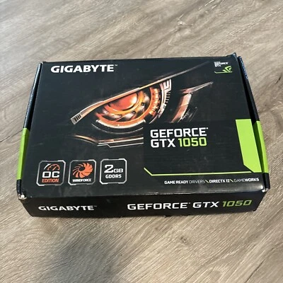 GIGABYTE GeForce GTX 1050 2GB Graphics Card EUC In Box No Disc - Image 1 of 4