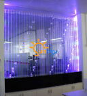 Modern Water Wall Partition LED Lighting Acrylic Stainless Steel RGB Colours New