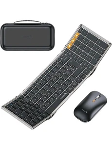 ProtoArc XKM01 Foldable Full-Size Wireless Keyboard & Mouse For Travel - Picture 1 of 17