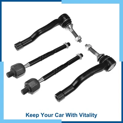 Paquete (4) Extremo de barra de amarre de dirección de suspensión interior delantera para Ford Edge 2015-2018 Foto 1 de 4