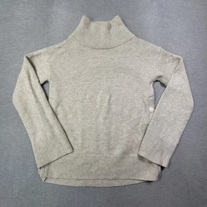 Rag & Bone Pullover Damen mittelgrau Strick Kaschmir Wolle Knopfleiste Seiten Freizeit - Bild 1 von 9
