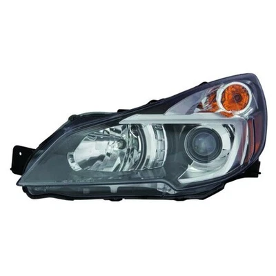 Farol Depo 320-1122L-ASN2, LH, carcaça preta, lente transparente, com projetor, - Imagem 1 de 4